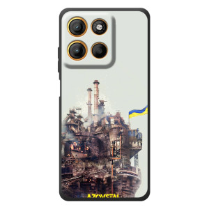 Чехлы на военную тематику для Motorola Moto G17 – Азовсталь