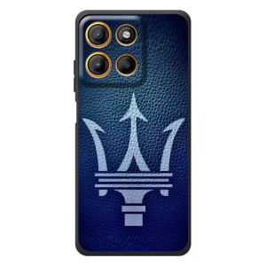 Чехлы с тематикой "Крутые машины" на Motorola Moto G17 – Лого Maserati