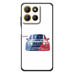 Чехол BMW для MOTOROLA МоTO G17 
 – BMW на белом