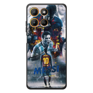 Чехол Месси футболист для Motorola Moto G17 – Коллаж Месси