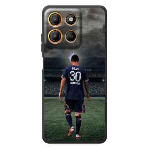 Чехол Месси футболист для Motorola Moto G17 – Месси в ПСЖ