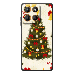 Чохол новорічна ялинка на Motorola Moto G17 (Новорічний принт)