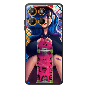 Чехол с картинкой Модные Девчонки Motorola Moto G17 – Модная девушка