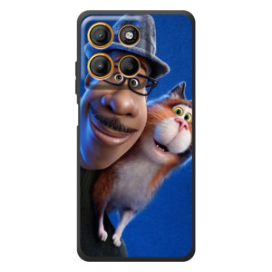 Чехол с принтом Душа на Motorola Moto G17 – Джо и кот