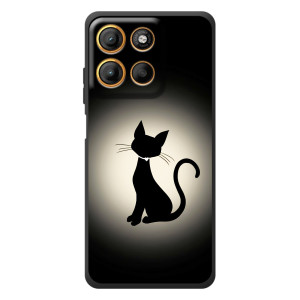 Чехол с принтом для Motorola Moto G17 (AlphaPrint) Модные коты