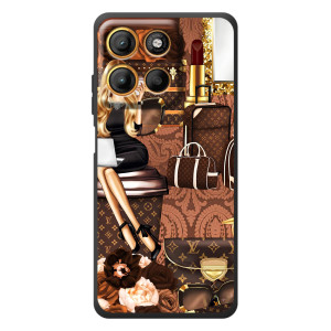 Чохол Стиль Louis Vuitton на Motorola Moto G17 (Мода Луі Віттон)