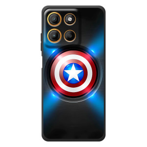 Чохол с Щітом Капітана Америки на Motorola Moto G17 – Яскраий Щит Капітана