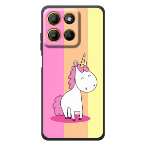 Чехол Unicorn на Motorola Moto G17 – Радужный Единорог