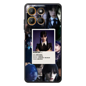 Чехлы Венсдей на Motorola Moto G17 Уэнсдей (AlphaPrint)