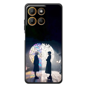 Чехлы Венсдей на Motorola Moto G17 Уэнсдей (AlphaPrint)