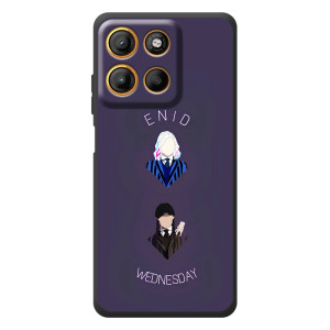 Чехлы Венсдей на Motorola Moto G17 Уэнсдей (AlphaPrint)