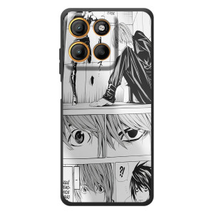 Чехол с символикой Аниме для Motorola Moto G17 (Коллаж Ягами)