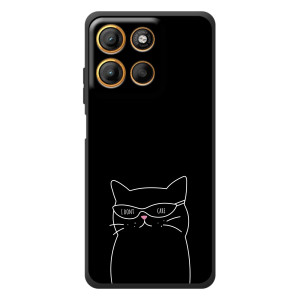 Чехол с рисунком кот на Motorola Moto G17