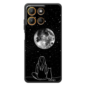 Чехол с рисунком кот на Motorola Moto G17