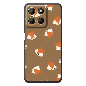 Чехол с принтом лисички на MOTOROLA МоTO G17 
 – Маленькие лисички