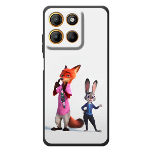 Силіконовий чохол з принтом Зоотрополіс для Motorola Moto G17 – Джуді і Нік