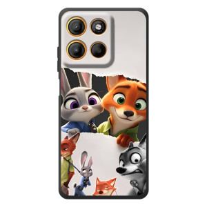 Силіконовий чохол з принтом Зоотрополіс для Motorola Moto G17 – Персонажі Зоо