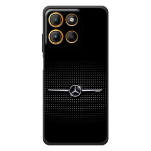 Силиконовый бампер с картинкой машины на Motorola Moto G17 (Mercedes)