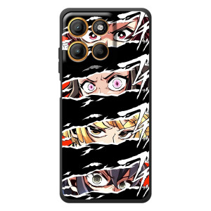 Силіконові чохлі з очіма Anime для  pronti 
 – Очі на чорному