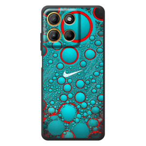 Силіконовый Чохол на Motorola Moto G17 з картинкою НАЙК (Найк зелений)