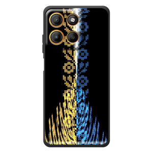 Силіконовый Чохол на Motorola Moto G17 – Патріотична вишиванка