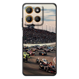 Чехол с прнтом Формула 1 на Motorola Moto G17 – Гонка Формула-1