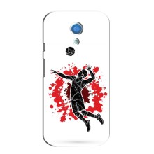 Чохли з прінтом Спортивна тематика для Motorola Moto G2 – Волейболіст