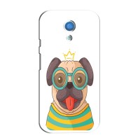 Бампер для Motorola Moto G2 с картинкой "Песики" (Собака Король)