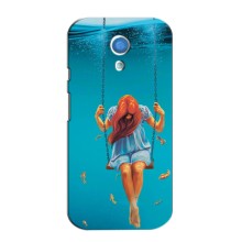 Чехол Стильные девушки на Motorola Moto G2 (Девушка на качели)