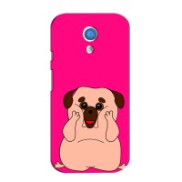 Чехол (ТПУ) Милые собачки для Motorola Moto G2 – Веселый Мопсик