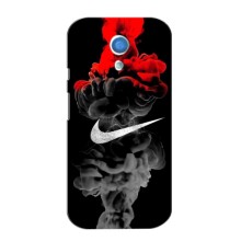 Силиконовый Чехол на Motorola MOTO G2 с картинкой Nike (Nike дым)