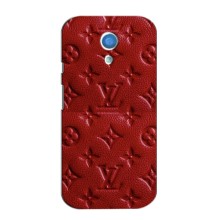Текстурный Чехол Louis Vuitton для Мото Джи 2 – Красный ЛВ