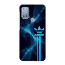 Чохли Адидас для Motorola MOTO G20 (AlphaPrint) (Синій Адідас)