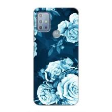 Чехлы (ART) Цветы на Motorola MOTO G20 (VPrint) (Блактині бутони)