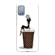 Чохли Луі Вітон для Motorola MOTO G20 (AlphaPrint - LOUIS VUITTON) (кава LOUIS VUITTON)