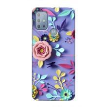 Чохли з квітами для Motorola MOTO G20 (VPrint) (Дизайн квітів)