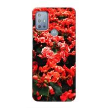 Чохли з квітами для Motorola MOTO G20 (VPrint) (Квіти червоні)
