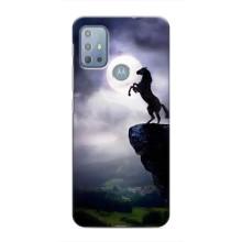 Чехлы с изображением разных животных для Motorola MOTO G20 (Лошадь)