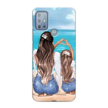 Чохол з друком для Motorola MOTO G20 - (Мама з дитинкою) (AlphaPrint) (Мама з донькою)