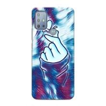 Чохол з принтом для Motorola MOTO G20 (AlphaPrint - Знак сердечка)