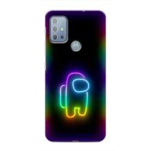 Чохли Амонг Ас для Motorola MOTO G20 (AlphaPrint) (Яскравий скін)