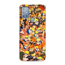 Чехлы с принтом Наруто на Motorola MOTO G20 (Коллаж Наруто)
