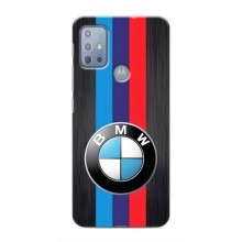 Чохол для Моторола МОТО Г20 - з принтом БМВ (AlphaPrint) (Лого BMW)