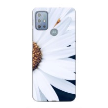 Чехол с ромашками на Motorola MOTO G20 – Пол ромашки