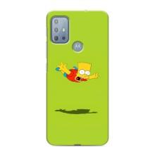 Чjхол з Сімпсонами для Motorola MOTO G20 (VPrint) (Барт Сімпсон)