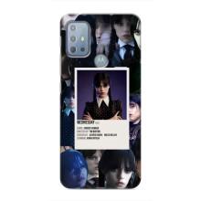Чохли Венсдей на Motorola MOTO G20 Уенсдей (AlphaPrint) (колаж Венздей)