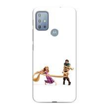 Чехол Рапунцель для Motorola MOTO G20 (Рапунцель и Флин)