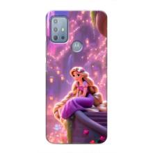 Чехол Рапунцель для Motorola MOTO G20 (Рапунцель в замке)