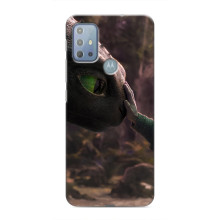 Чехол как приручить дракона на Motorola MOTO G20 (Сцена з драконом)