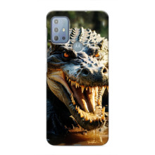 Чехол с картинкой «Хищники» для Motorola MOTO G20 – Крокодил